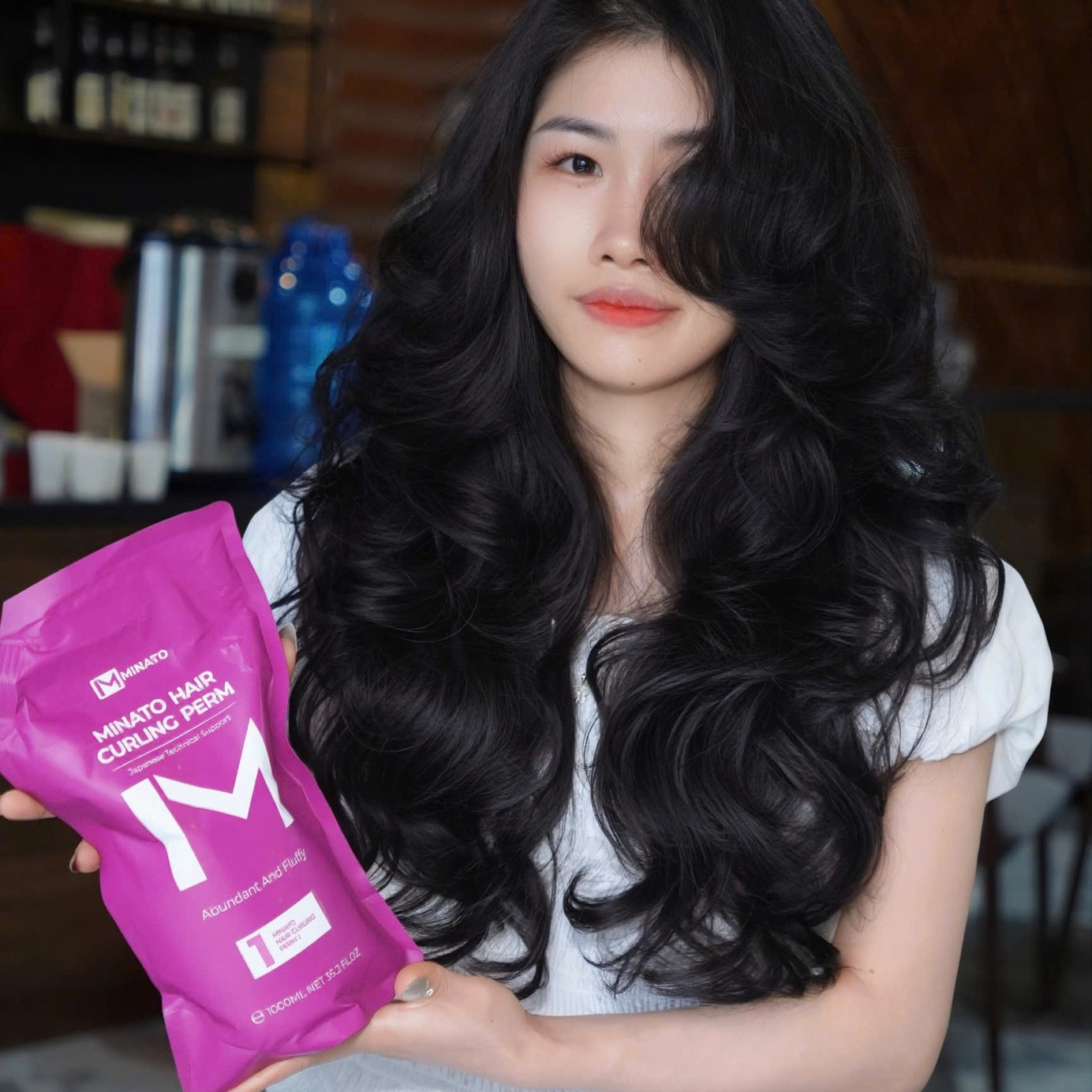Uốn Thông Minh Minato 1000ml Công Nghệ Nhật Bản MEA Căng Sóng Mềm Mịn Bảo Vệ Tóc Hư Tổn Myphamkhanhdiem