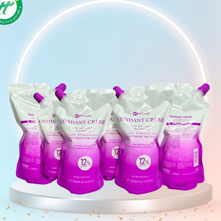 Oxi Trợ Nhuộm Minato 1000ml Sánh Mịn Hòa Quyện Màu Nhuộm Dễ Dàng Mùi Dễ Chịu Giảm Xót Myphamkhanhdiem