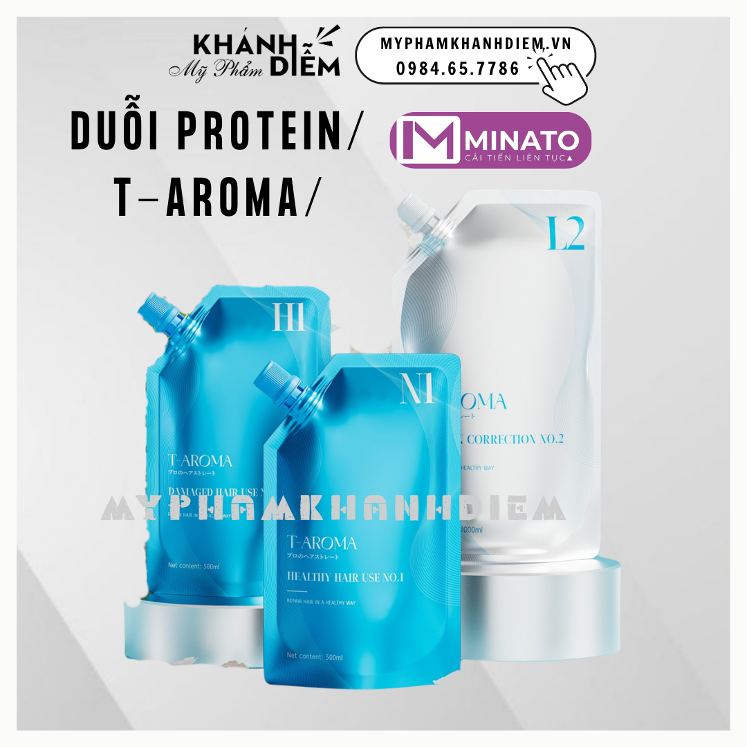 Duỗi Taroma 500ml Pro_tein Siêu Mềm Mịn Tóc Phục Hồi Tóc Khô Sơ Hư Tổn Myphamkhanhdiem