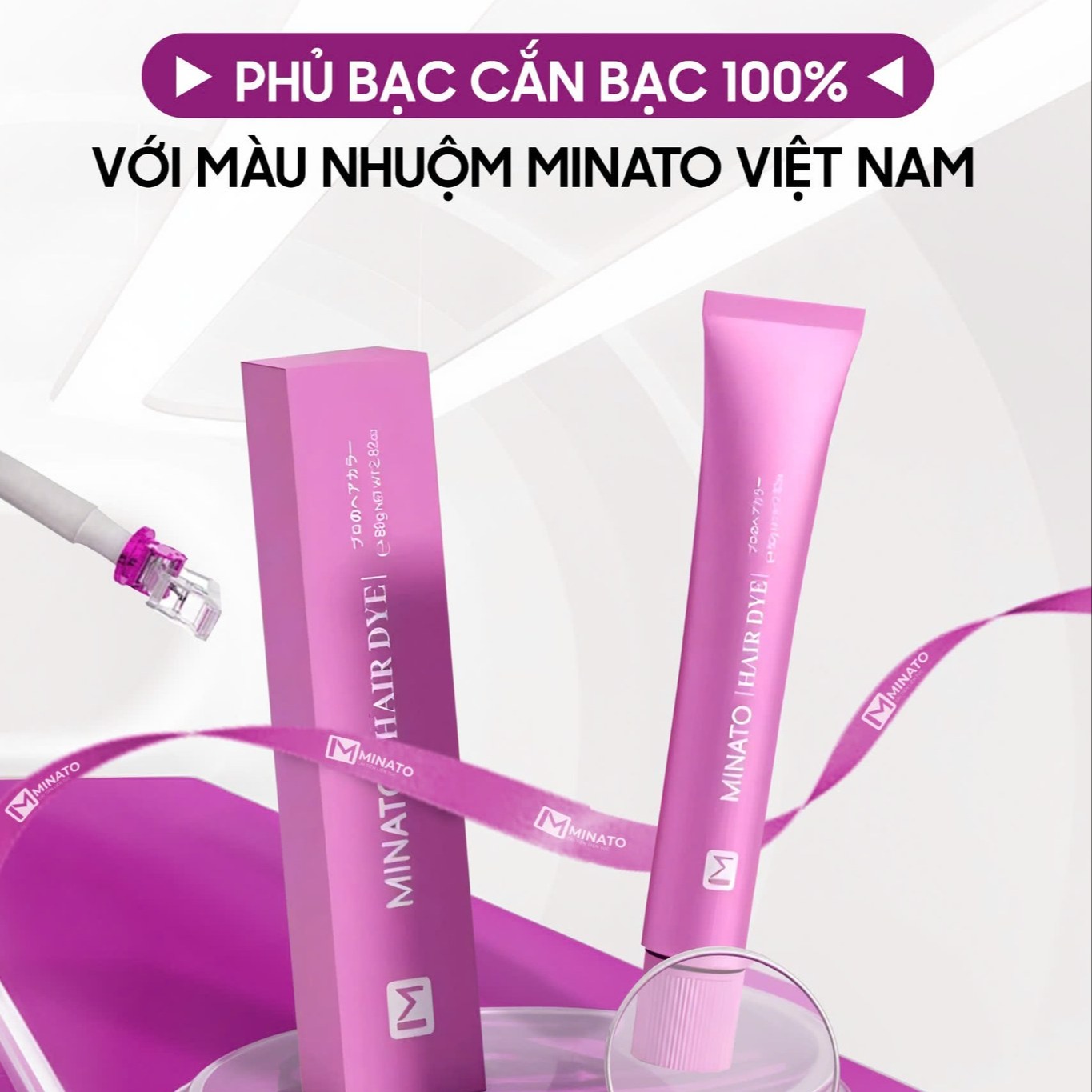 Màu Nhuộm Minato Hệ Màu Nhật Ánh Sắc Trong Sáng Mềm Mịn Tóc Phủ Bạc Tốt Myphamkhanhdiem