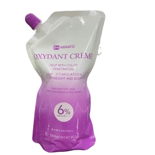 Oxi Trợ Nhuộm Minato 1000ml Sánh Mịn Hòa Quyện Màu Nhuộm Dễ Dàng Mùi Dễ Chịu Giảm Xót Myphamkhanhdiem