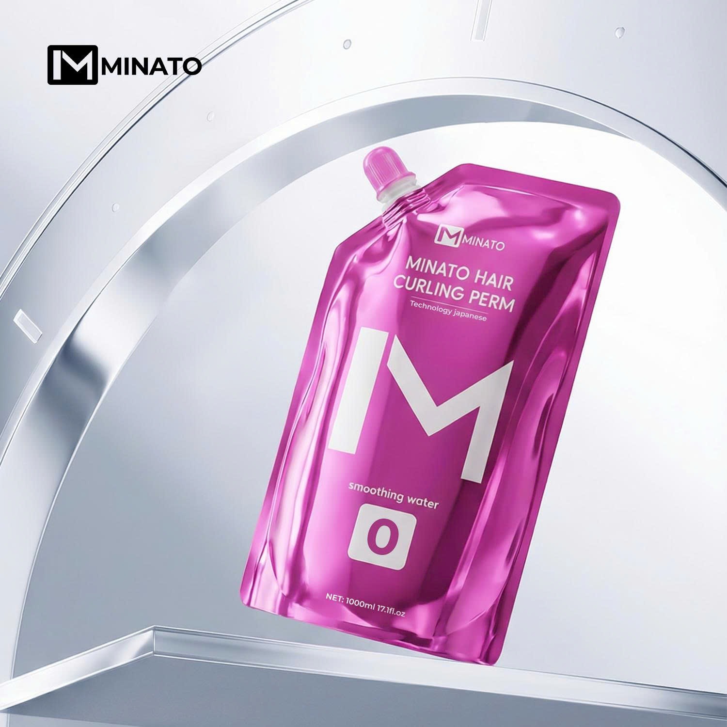 Uốn Thông Minh Minato 1000ml Công Nghệ Nhật Bản MEA Căng Sóng Mềm Mịn Bảo Vệ Tóc Hư Tổn Myphamkhanhdiem