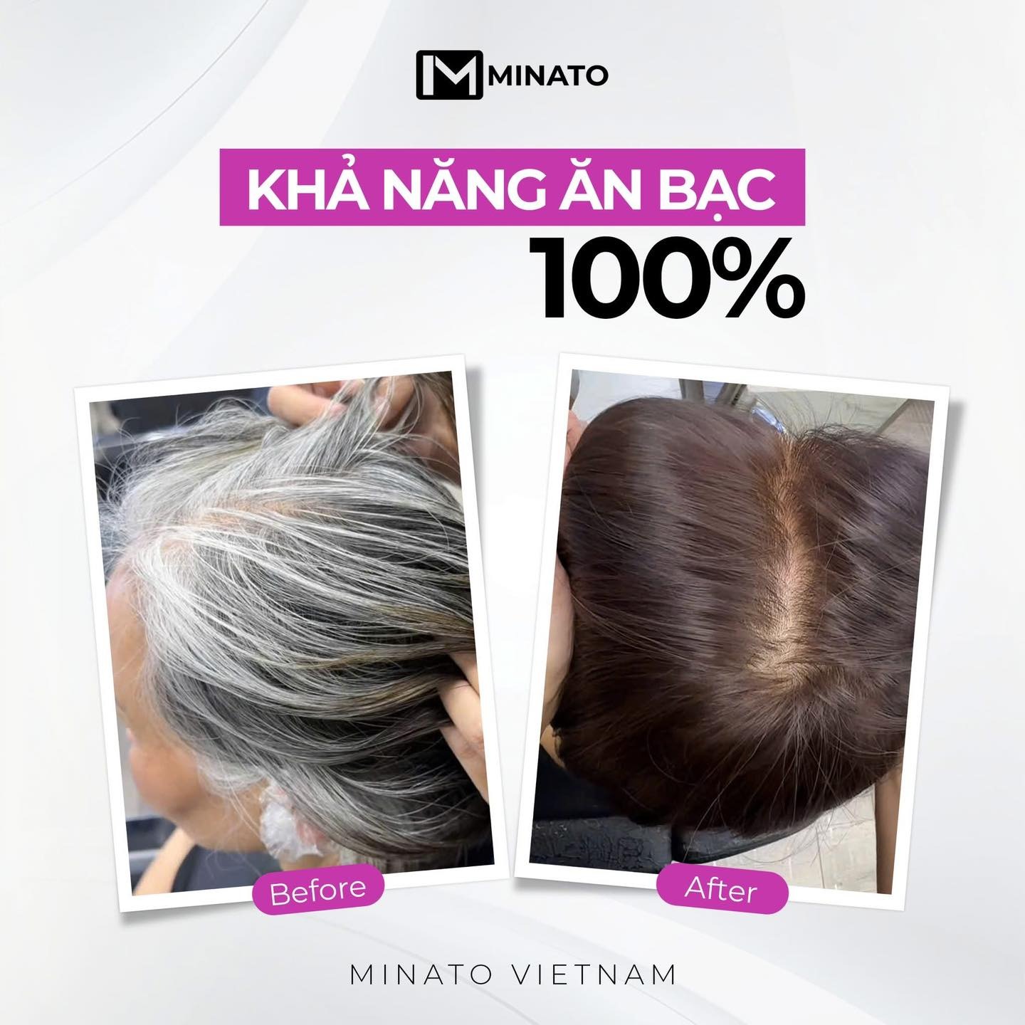 Màu Nhuộm Minato Hệ Màu Nhật Ánh Sắc Trong Sáng Mềm Mịn Tóc Phủ Bạc Tốt Myphamkhanhdiem