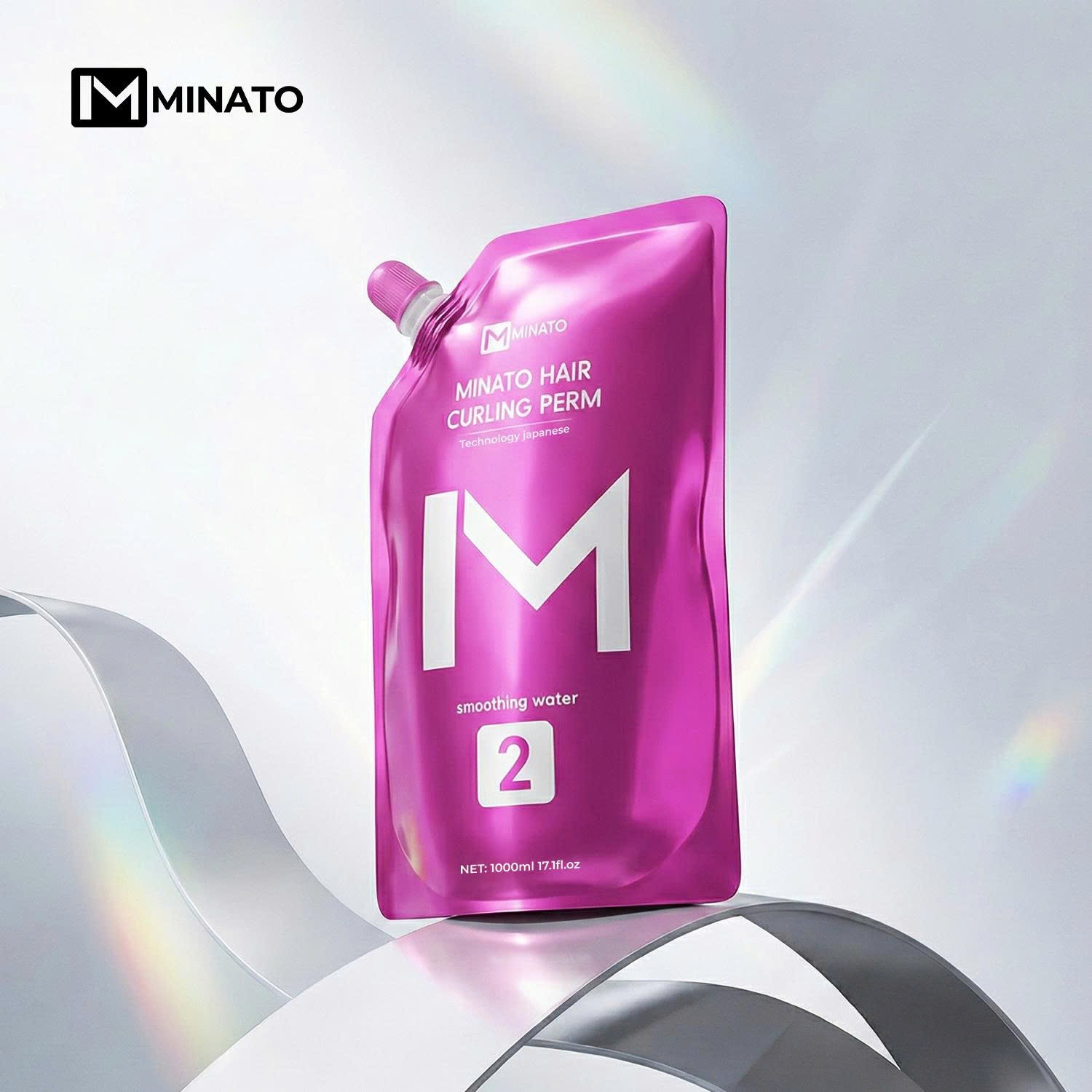 Uốn Thông Minh Minato 1000ml Công Nghệ Nhật Bản MEA Căng Sóng Mềm Mịn Bảo Vệ Tóc Hư Tổn Myphamkhanhdiem